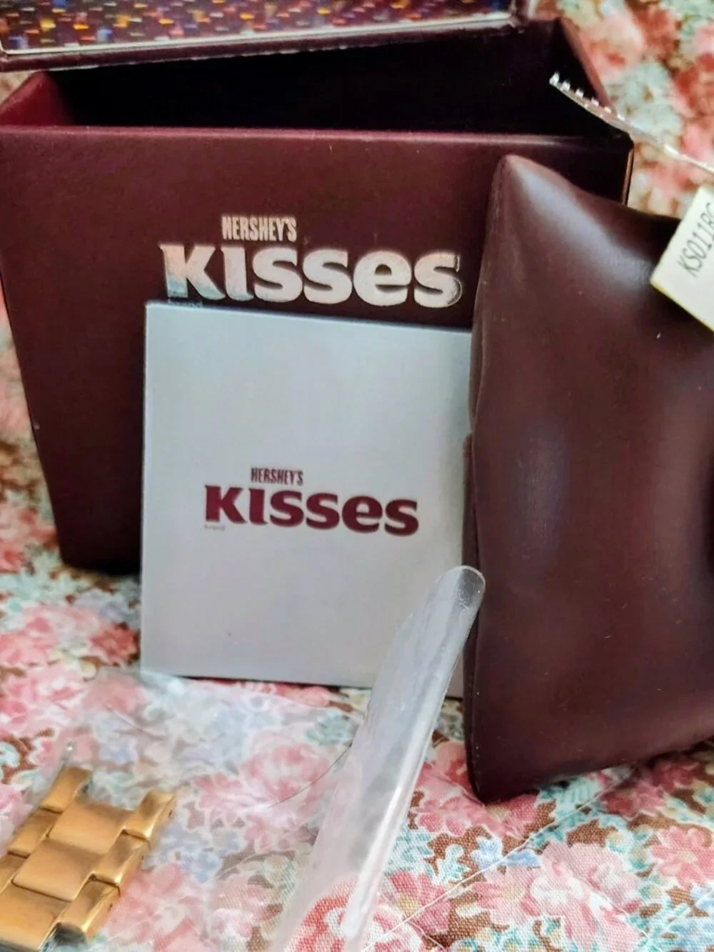 NWT NIB Hershey Kiss watch features a rose gold-toned band MSRP 150